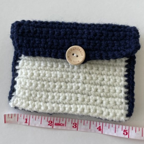 Handmade Crochet Easy Coin Purse/Wallet - Picture 3 of 7